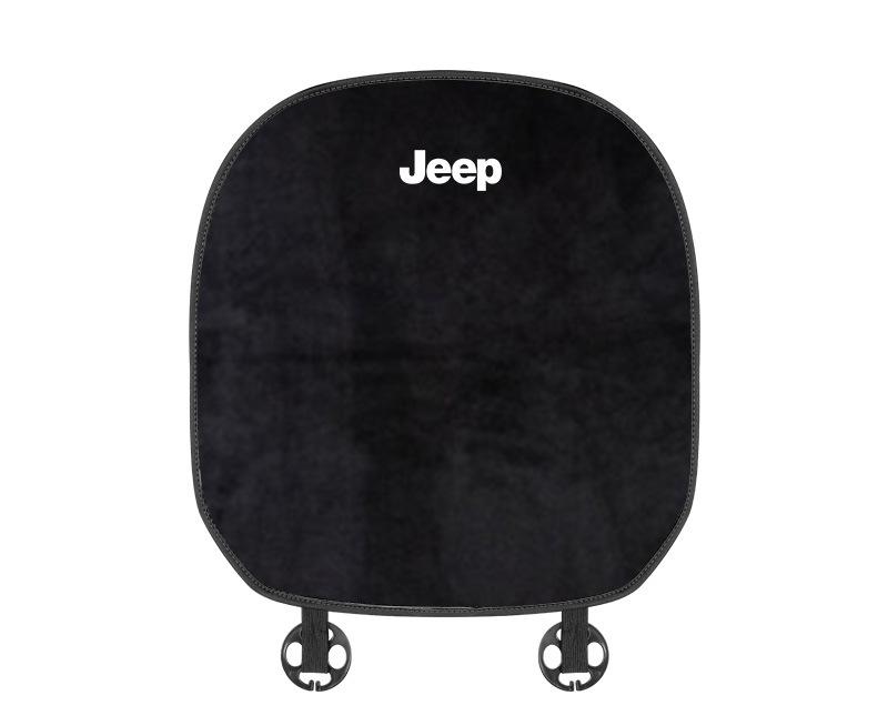 Suitable For Jeep Car Flannel Back Pad Seat Cushion Black