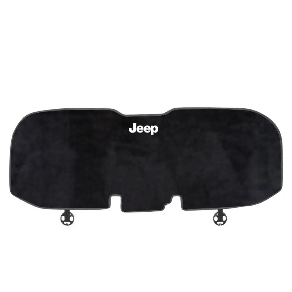 Suitable For Jeep Car Flannel Back Pad Seat Cushion Black