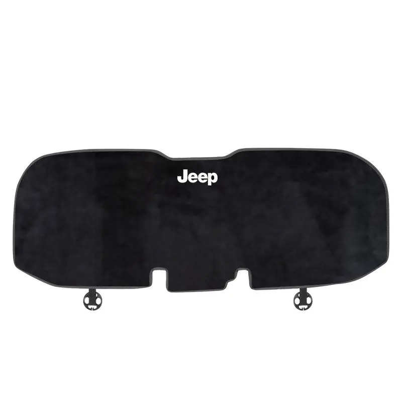 Suitable For Jeep Car Flannel Back Pad Seat Cushion Black