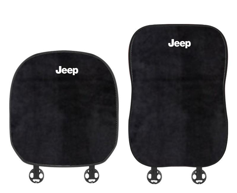 Suitable For Jeep Car Flannel Back Pad Seat Cushion Black