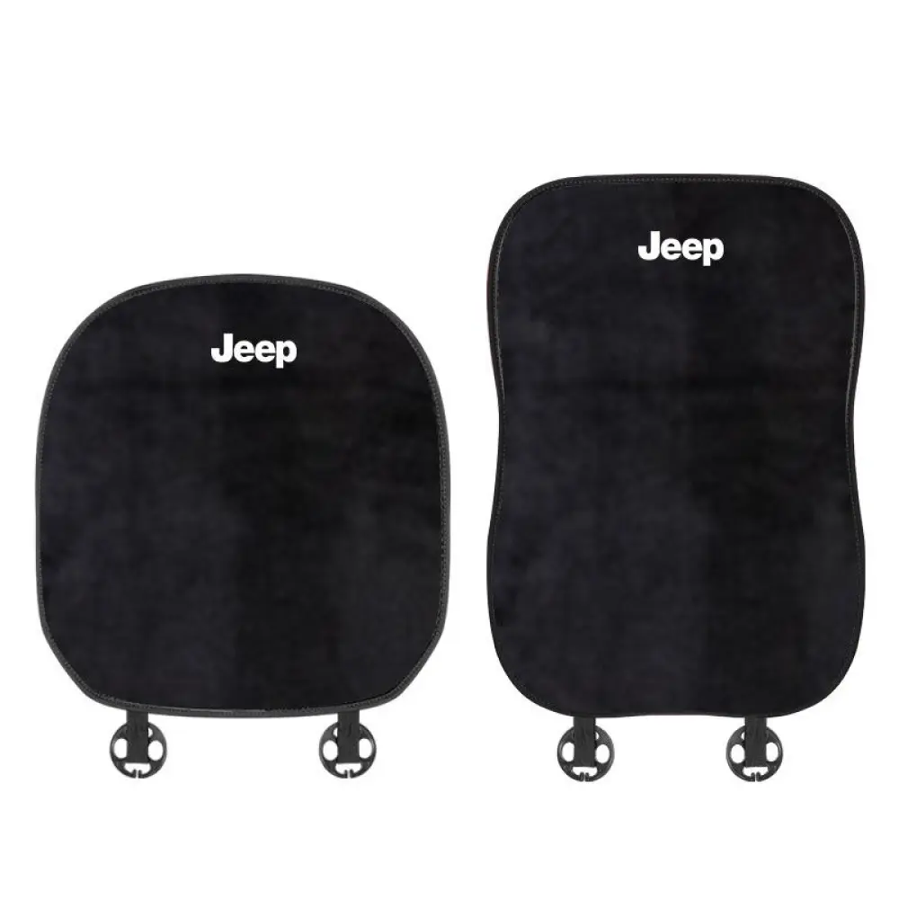 Suitable For Jeep Car Flannel Back Pad Seat Cushion Black