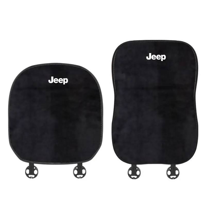 Suitable For Jeep Car Flannel Back Pad Seat Cushion Black