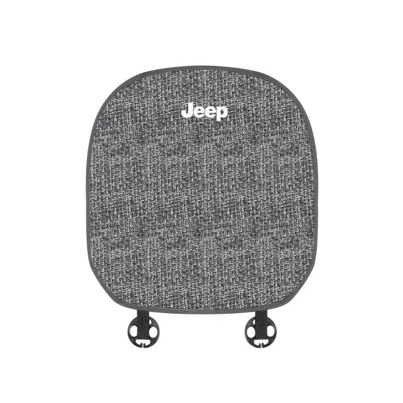 Suitable For Jeep Car Linen Back Cushion Seat Cushion Gray