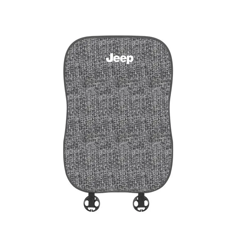 Suitable For Jeep Car Linen Back Cushion Seat Cushion Gray