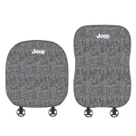 Suitable For Jeep Car Linen Back Cushion Seat Cushion Gray