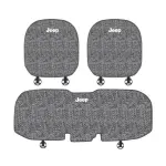 Suitable For Jeep Car Linen Back Cushion Seat Cushion Gray