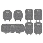 Suitable For Jeep Car Linen Back Cushion Seat Cushion Gray