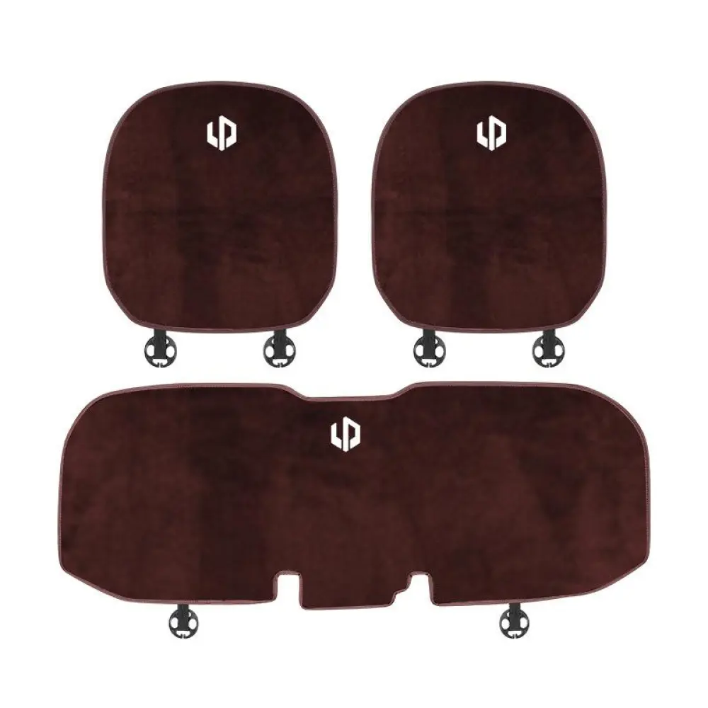 Suitable For Leapmotor Car Flannel Back Cushion Brown