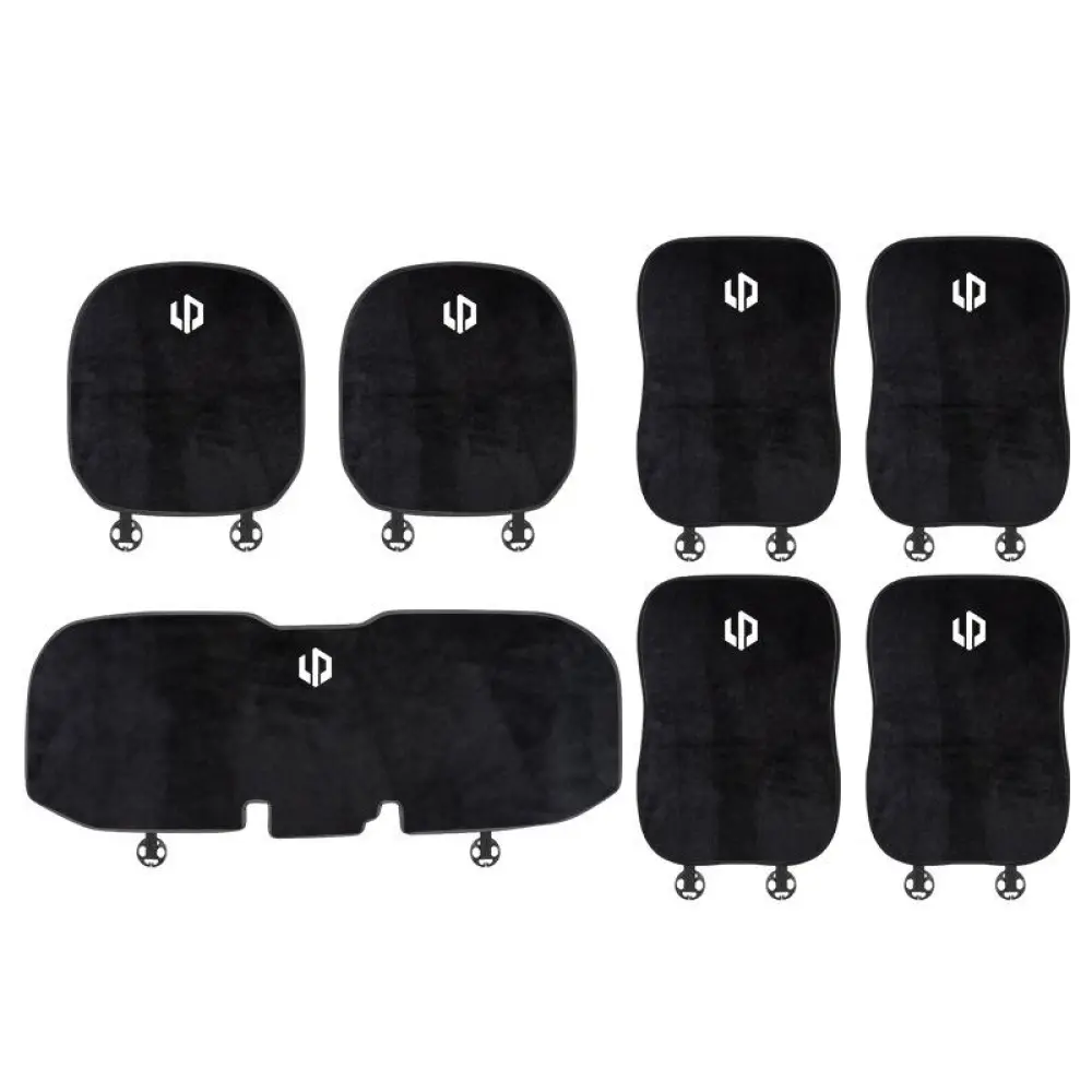 Suitable For Leapmotor Flannel Back Cushion Black
