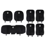 Suitable For Leapmotor Flannel Back Cushion Black