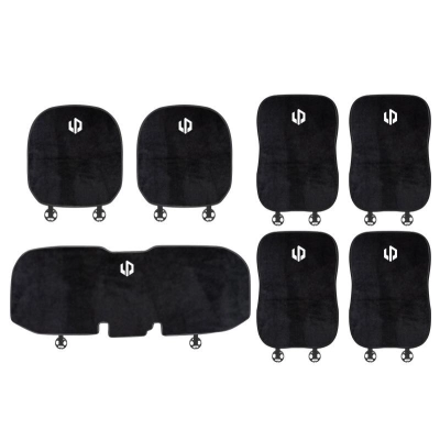 Suitable For Leapmotor Flannel Back Cushion Black 01