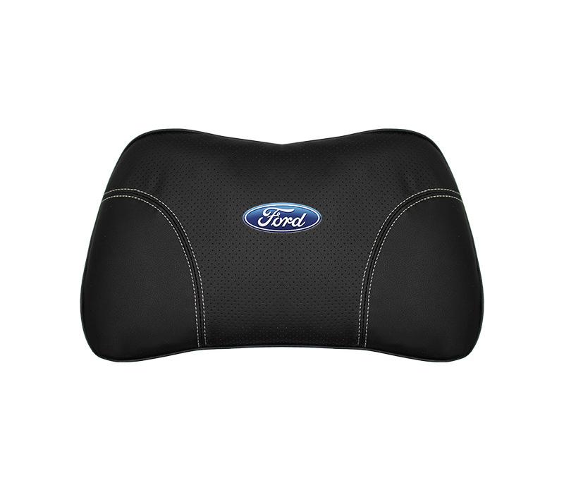 Suitable For Mondeo Car Nappa Memory Foam Seat Headrest Lumbar Pillow Black