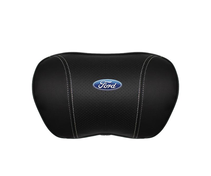 Suitable For Mondeo Car Nappa Memory Foam Seat Headrest Lumbar Pillow Black