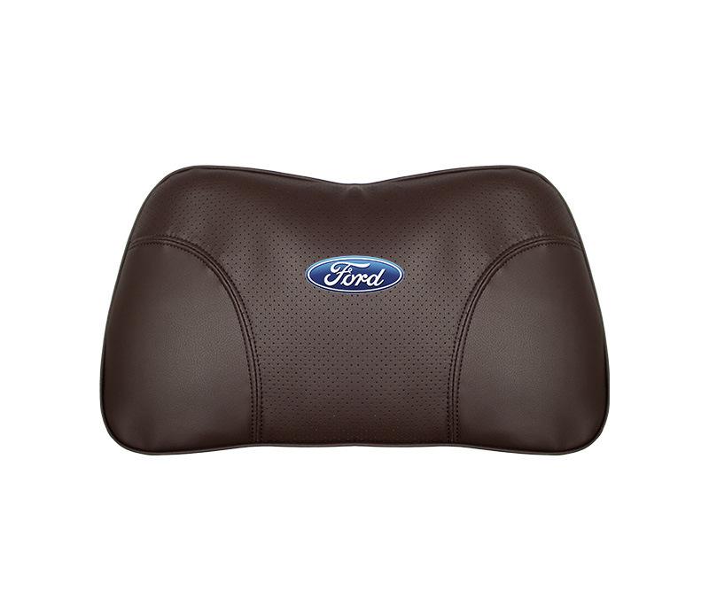 Suitable For Mondeo Car Nappa Memory Foam Seat Headrest Lumbar Pillow Brown