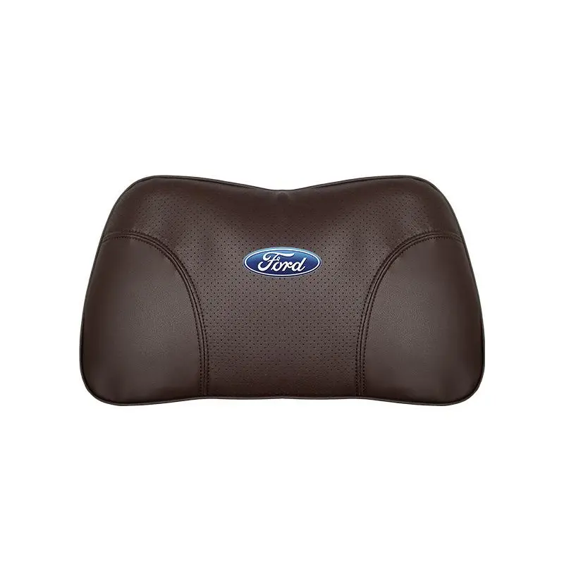 Suitable For Mondeo Car Nappa Memory Foam Seat Headrest Lumbar Pillow Brown