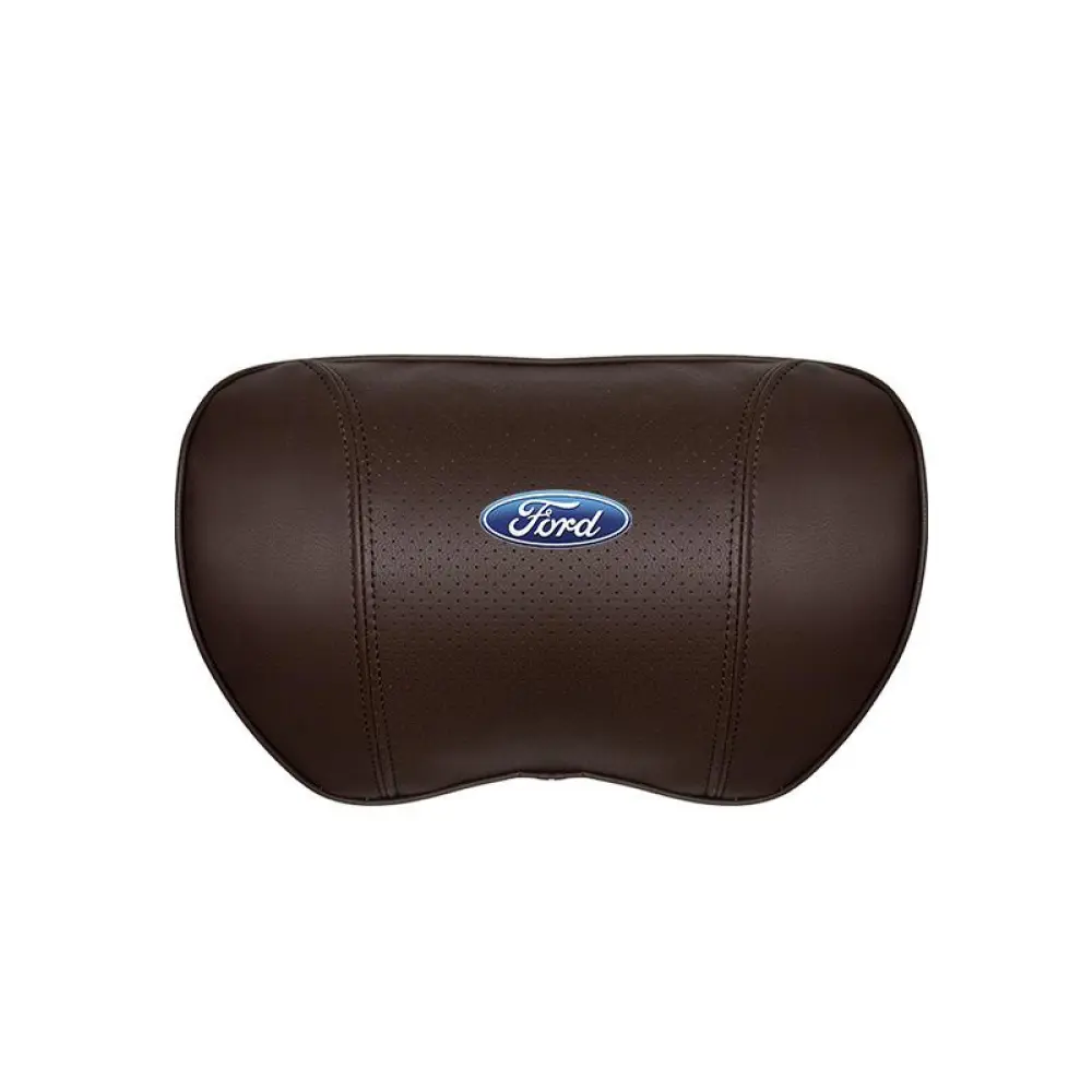 Suitable For Mondeo Car Nappa Memory Foam Seat Headrest Lumbar Pillow Brown