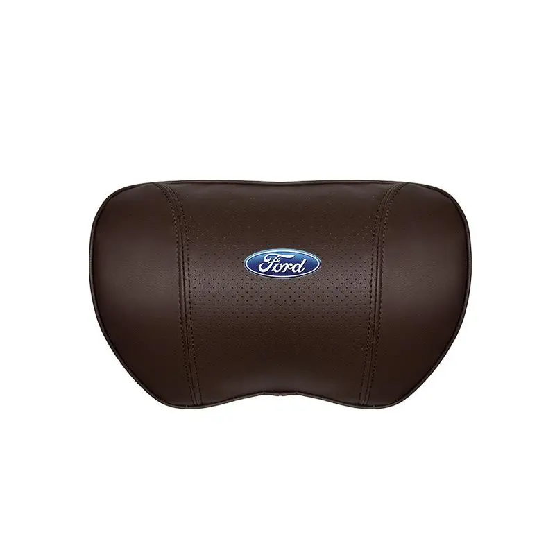 Suitable For Mondeo Car Nappa Memory Foam Seat Headrest Lumbar Pillow Brown