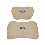 Suitable For Mondeo Car Nappa Memory Foam Seat Headrest Lumbar Pillow Off-White