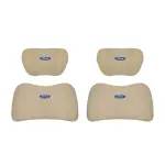 Suitable For Mondeo Car Nappa Memory Foam Seat Headrest Lumbar Pillow Off-White