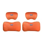 Suitable For Mondeo Car Nappa Memory Foam Seat Headrest Lumbar Pillow Orange