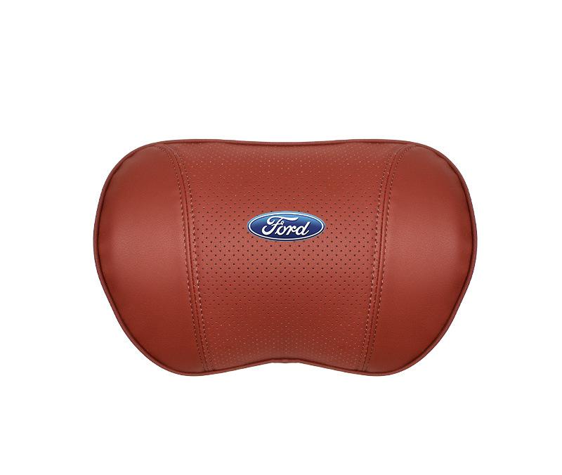 Suitable For Mondeo Car Nappa Memory Foam Seat Headrest Lumbar Pillow Red
