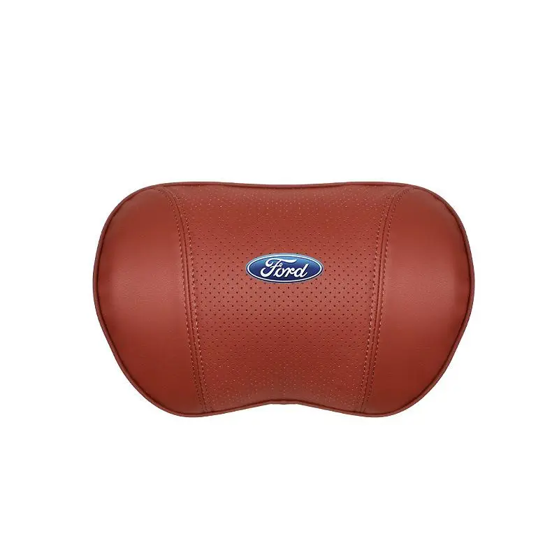 Suitable For Mondeo Car Nappa Memory Foam Seat Headrest Lumbar Pillow Red