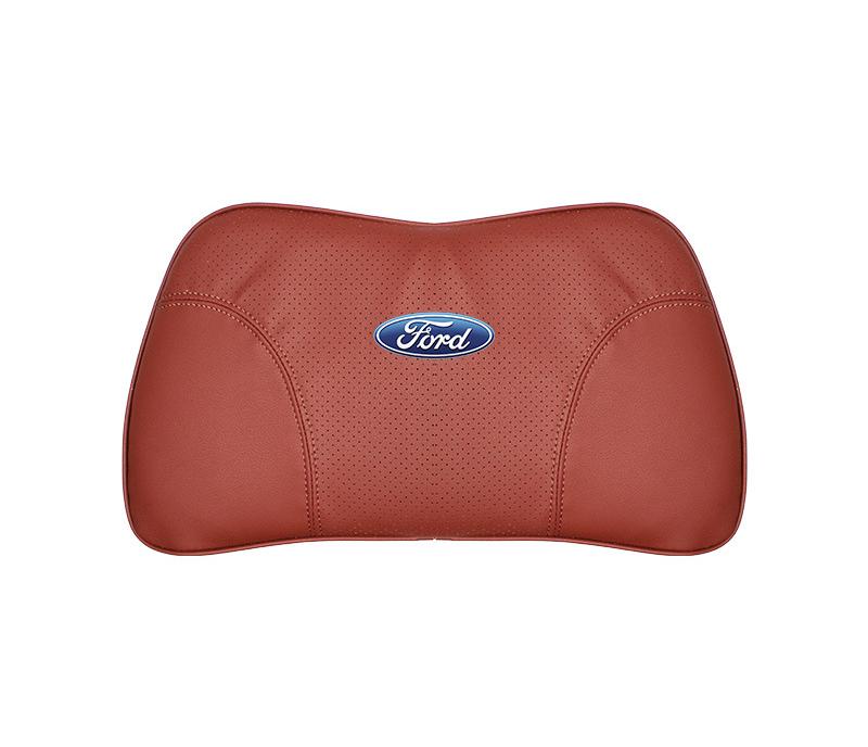 Suitable For Mondeo Car Nappa Memory Foam Seat Headrest Lumbar Pillow Red