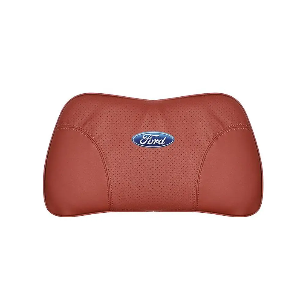 Suitable For Mondeo Car Nappa Memory Foam Seat Headrest Lumbar Pillow Red