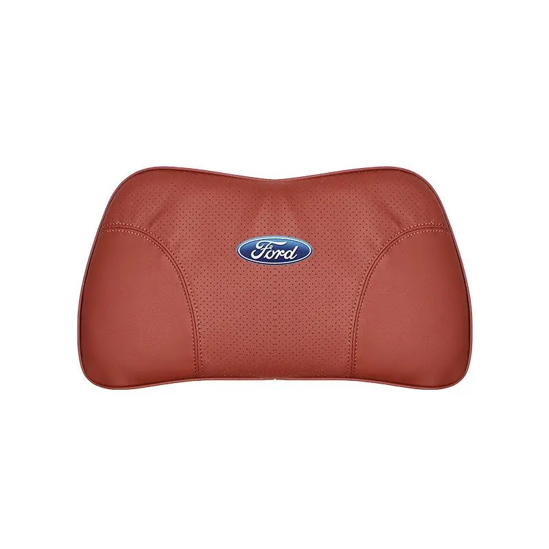 Suitable For Mondeo Car Nappa Memory Foam Seat Headrest Lumbar Pillow Red