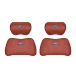Suitable For Mondeo Car Nappa Memory Foam Seat Headrest Lumbar Pillow Red