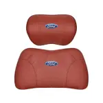 Suitable For Mondeo Car Nappa Memory Foam Seat Headrest Lumbar Pillow Red