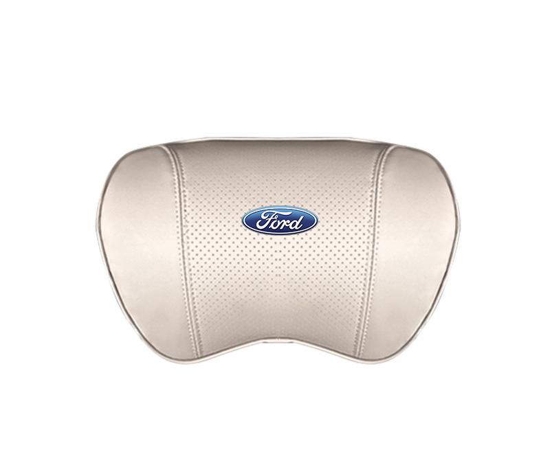 Suitable For Mondeo Car Nappa Memory Foam Seat Headrest Lumbar Pillow White