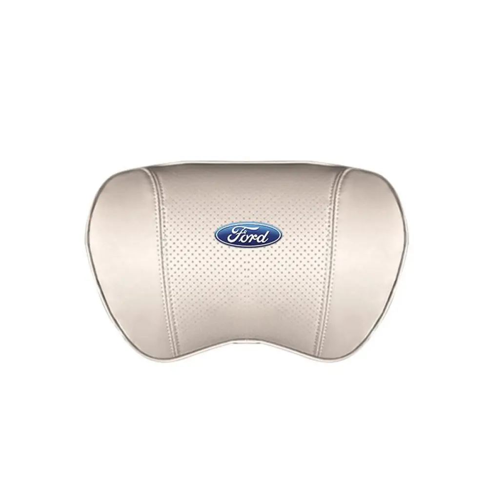 Suitable For Mondeo Car Nappa Memory Foam Seat Headrest Lumbar Pillow White