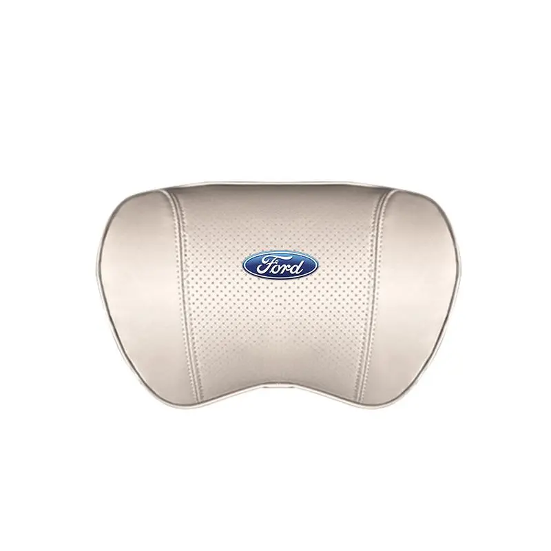 Suitable For Mondeo Car Nappa Memory Foam Seat Headrest Lumbar Pillow White
