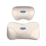 Suitable For Mondeo Car Nappa Memory Foam Seat Headrest Lumbar Pillow White