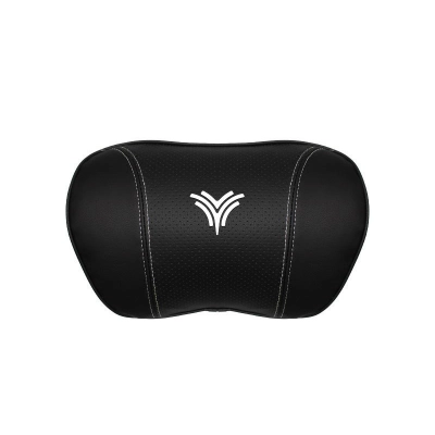 Suitable For Neta U Car Nappa Memory Foam Seat Headrest Lumbar Pillow Black 02