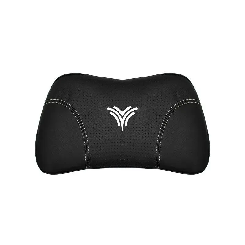 Suitable For Neta U Car Nappa Memory Foam Seat Headrest Lumbar Pillow Black