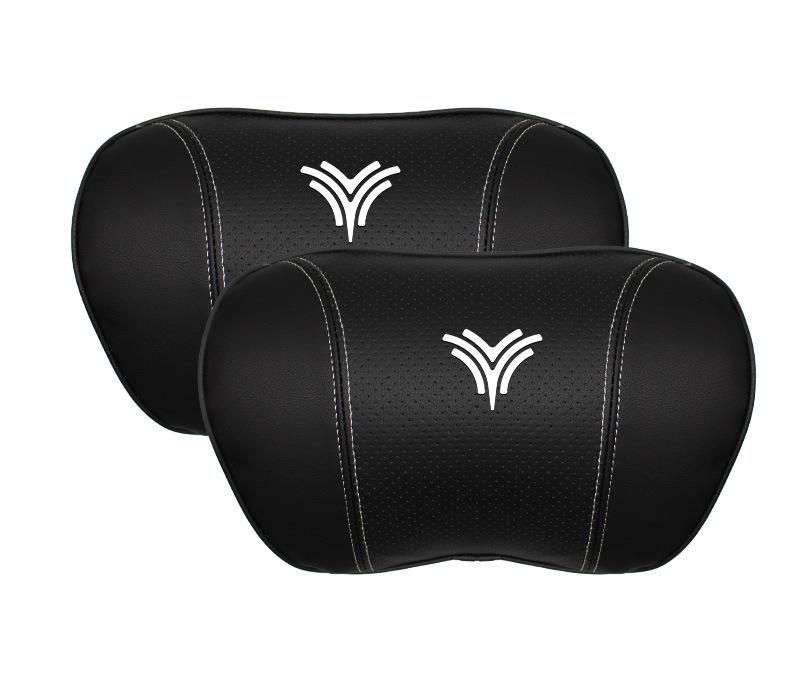 Suitable For Neta U Car Nappa Memory Foam Seat Headrest Lumbar Pillow Black