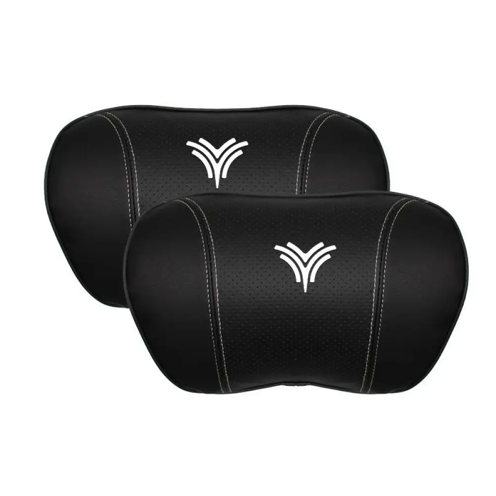Suitable For Neta U Car Nappa Memory Foam Seat Headrest Lumbar Pillow Black