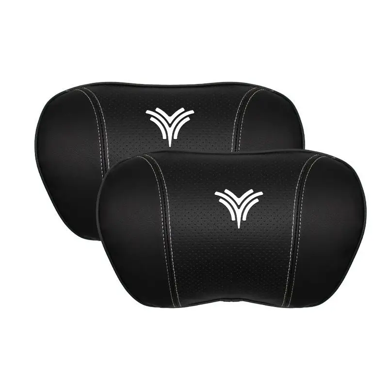 Suitable For Neta U Car Nappa Memory Foam Seat Headrest Lumbar Pillow Black
