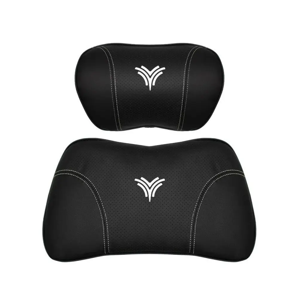 Suitable For Neta U Car Nappa Memory Foam Seat Headrest Lumbar Pillow Black