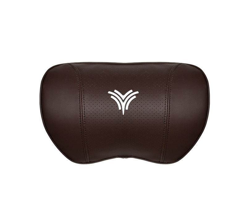 Suitable For Neta U Car Nappa Memory Foam Seat Headrest Lumbar Pillow Brown
