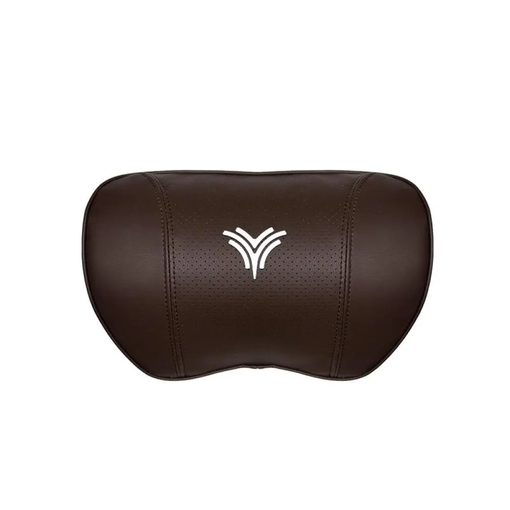 Suitable For Neta U Car Nappa Memory Foam Seat Headrest Lumbar Pillow Brown
