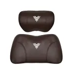 Suitable For Neta U Car Nappa Memory Foam Seat Headrest Lumbar Pillow Brown