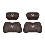 Suitable For Neta U Car Nappa Memory Foam Seat Headrest Lumbar Pillow Brown