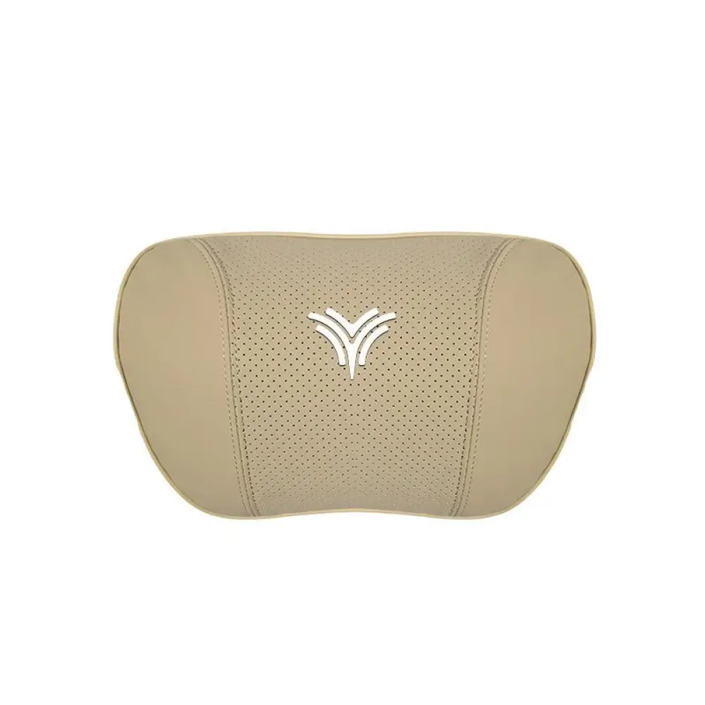 Suitable For Neta U Car Nappa Memory Foam Seat Headrest Lumbar Pillow Off-White