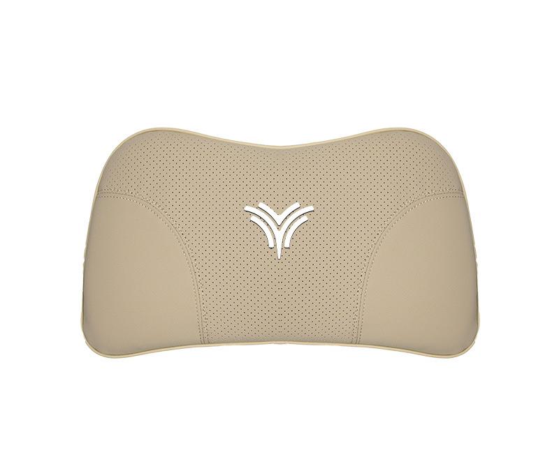 Suitable For Neta U Car Nappa Memory Foam Seat Headrest Lumbar Pillow Off-White