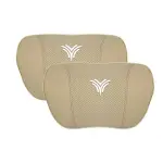 Suitable For Neta U Car Nappa Memory Foam Seat Headrest Lumbar Pillow Off-White