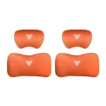 Suitable For Neta U Car Nappa Memory Foam Seat Headrest Lumbar Pillow Orange