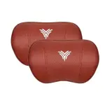 Suitable For Neta U Car Nappa Memory Foam Seat Headrest Lumbar Pillow Red